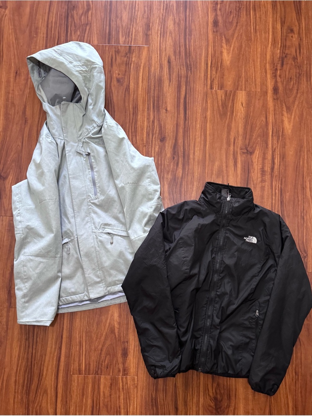 North Face Womens Thermoball Triclimate Jacket Snow ski Snowboard Light Grey M